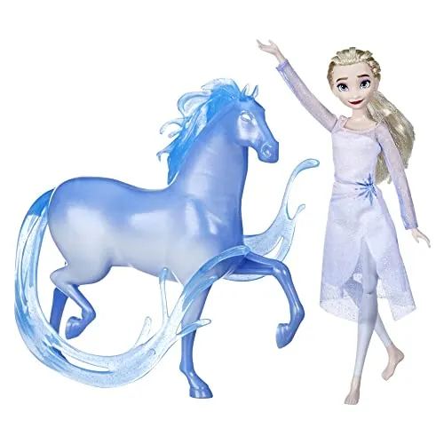 Disney Die Eiskönigin 2 ELSA Puppe und Nokk Figur, Spielzeug für Kinder ab 3 Jahren
