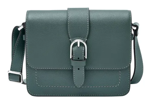 FOSSIL Zoey Flap Crossbody Bag M Umhängetasche Tasche Blue blaugrau Neu