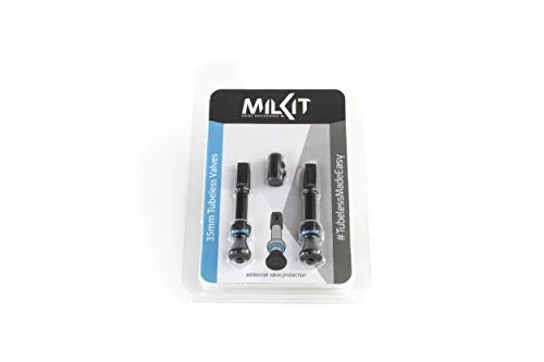 milKit Tubeless-Ventile - Fahrradschläuche mit revolutionärem Ventil-System: Messen und Nachfüllen der Dichtmilch ohne Luftverlust, für eine saubere und einfache Installation.