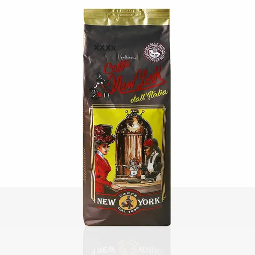 New York Extra XXXX 1kg Bohnen - Hochwertige Espresso-Kaffeebohnen aus Italien, dunkel geröstet, ohne künstliche Aromen und Konservierungsstoffe - ideal für aromatischen Genuss.