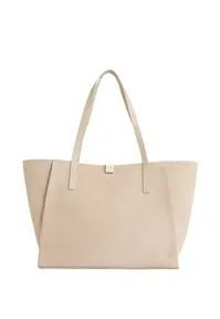 Calvin Klein CK Mixmedia Shopper Tasche Leder 43 cm  gelb