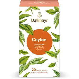 Dallmayr Tee Ceylon, Schwarzer Tee aus Sri Lanka, 50 g, 20 Pyramidenbeutel