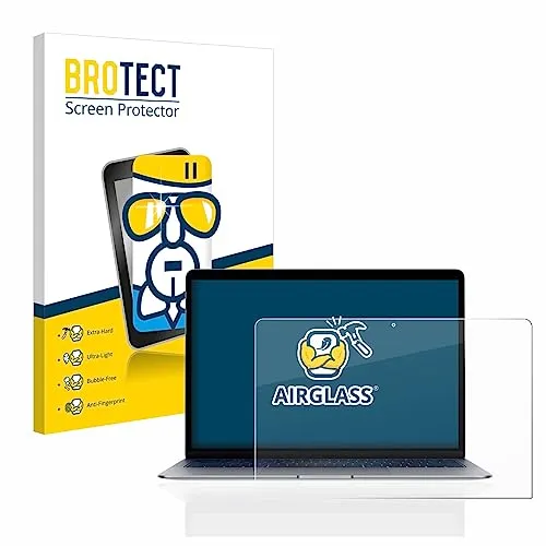 BROTECT Schutzglas für Apple MacBook Air 13" 2020 Schutzfolie Panzer Folie Glas [Extrem Kratzfest 9H, Anti-Fingerprint, Ultra-Transparent]