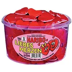 Haribo Fruchtgummi Liebesherzen 150 Stück à 8 g
