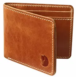Fjällräven Övik Portemonnaie Leather Cognac - Braun - Hochwertiges Portemonnaie aus pflanzlich gegerbtem Leder, das mit der Zeit eine einzigartige Patina entwickelt. Ideal für Geldscheine, Kreditkarten und Visitenkarten – stilvoll und praktisch.