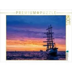 CALVENDO Puzzle CALVENDO Puzzle Windjammer auf der Ostsee im Abendlicht 1000 Teile Lege-Größe 64 x 48 cm Foto-Puzzle Bild von Rico Ködder, 1000 Puzzleteile
