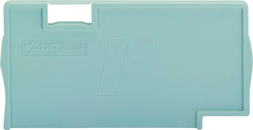 WAGO 2004-1393 - Trennplatte, 2 mm dick, überstehend, grau