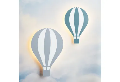 Lights4fun LED Wandleuchte 2er Set Heißluftballon für Kinderzimmer - Erleuchte die Traumwelten deiner Kleinen! Dieses Wandleuchten-Set sorgt mit sanftem Licht und praktischem Wippschalter für eine gemütliche Atmosphäre. Ideal als Nachtlicht mit optionalem 6-Stunden-Timer und Fernbedienung.