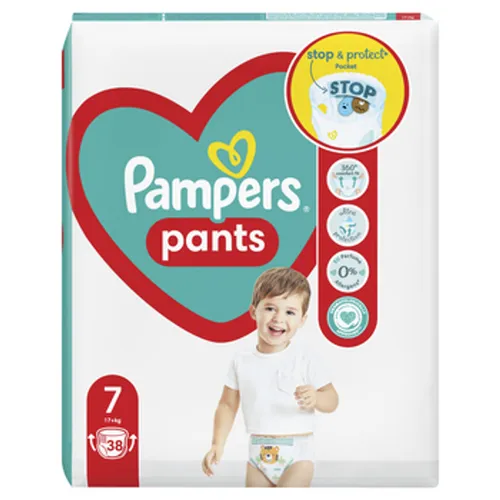 Pampers Pants, Rozmiar 7, 38 Pieluchomajtek Procter & Gamble 8006540069387