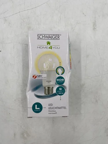 Schwaiger LED Leuchtmittel, Dimmbar, warmweiß, Schwaiger App