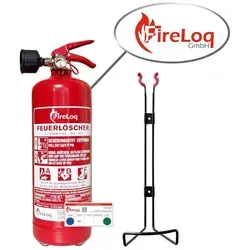 FireLoq® 2L Fettbrandlöscher ABF 8A | 70B | 40F mit Prüfnachweis - Zuverlässiger 2L Fettbrandlöscher für den Einsatz bei Fett- und Speiseölbränden. Mit geprüfter Qualität gemäß EN3, inklusive Wandhalter und Manometer für einfache Handhabung.