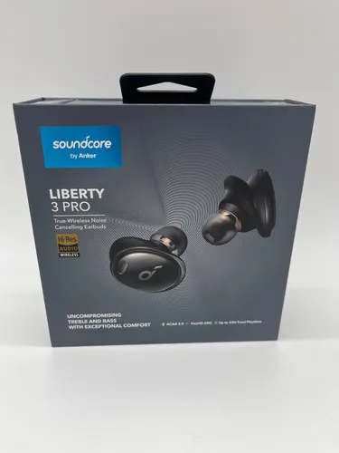 soundcore by Anker Liberty 3 Pro kabellose In-Ear-Kopfhörer - In-Ear-Kopfhörer mit ACAA 2.0 Technologie, wasserbeständig und ausgestattet mit integriertem Mikrofon für besten Klang und klare Anrufe.