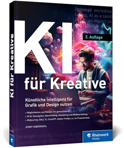 KI für Kreative: Künstliche Intelligenz für Grafik und Design - PC-Grafik: Entdecken Sie, wie Sie KI effektiv in den Designprozess integrieren können, mit vielen praxisnahen Beispielen für kreative Profis.