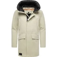 Stone Harbour Herren Wintermantel Fenroos mit abnehmbarer Kapuze - Der Fenroos Wintermantel kombiniert elegantes Design in Wolloptik mit praktischen Funktionen. Die abnehmbare Kapuze und großen Taschen bieten Komfort und Schutz an kalten Tagen.