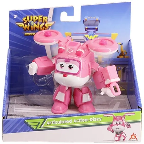 Super Wings Samolot Artikulierte Aktion Dizzy 8cm