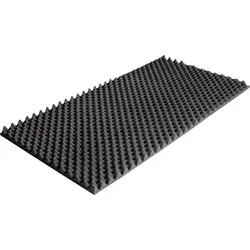Akustikschaumstoff Akupur Noppenschaumstoff Platte 200x100x5 cm - 2er Set Noppenschaumstoffplatten, ideal zur Schalldämmung, aus hochwertigem Kunststoff für effektive Geräuschreduzierung.