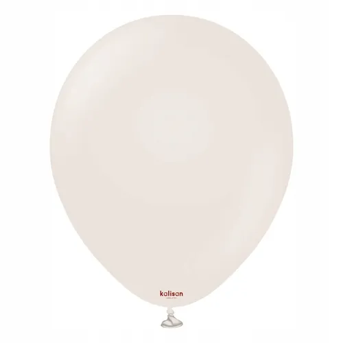 Balony lateksowe Kalisan White Sand, kremowy 30 cm, 100 szt. bez m 8693295351562