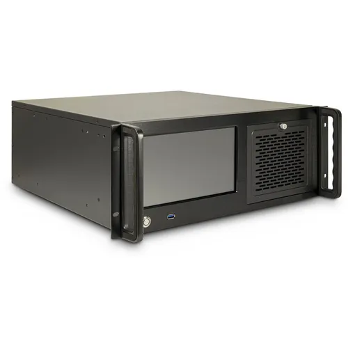 Inter-Tech IPC 4U-4460TFT - E-ATX Rack-Montage Gehäuse - Server Gehäuse mit 4U Höhe, ideal für effiziente Rack-Integration und optimale Kühlung ohne Spannungsversorgung.