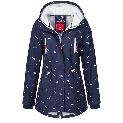 SUBLEVEL Softshelljacke Damen - Übergangsjacke in 9. space blue - Bequeme Softshelljacke für Damen, ideal für Frühling und Herbst, wasserabweisend und atmungsaktiv für Outdoor-Aktivitäten.