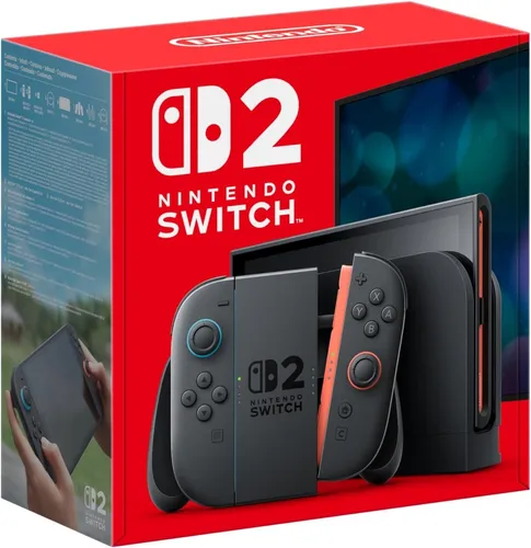 Nintendo Switch 2 Rot - Bundle mit Mario Kart World - Konsolenbundle mit Nintendo Switch 2 und Mario Kart World. Erleben Sie Spiele in 4K und bis zu 120 fps auf einem 7,9 Zoll Bildschirm. Genießen Sie GameChat für nahtlose Kommunikation!