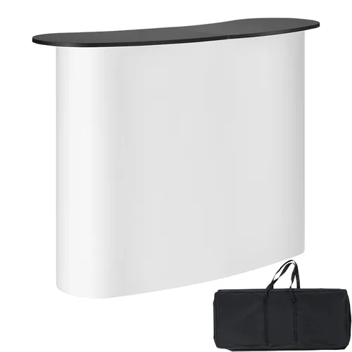 VEVOR Messetheke Promotionstand 1300x465x950mm - Robuste Werbetheke für Messen, max. Tischplattenbelastung 65 lbs, ideal für Promotionen und Events, leicht und einfach zu transportieren.