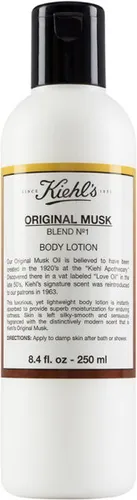 Kiehl's Original Musk Body Lotion 250 ml - Ganzkörperpflege mit intensiver Feuchtigkeit und sinnlichem Duft. Die Body Lotion enthält wertvolle Öle für geschmeidige Haut und zieht schnell ein.