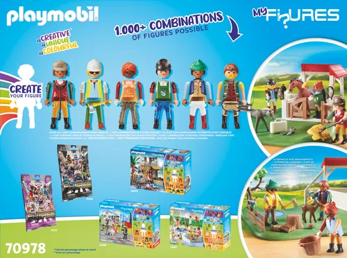 PLAYMOBIL myFigures 70978 My Figures: Horse Ranch - Bunt