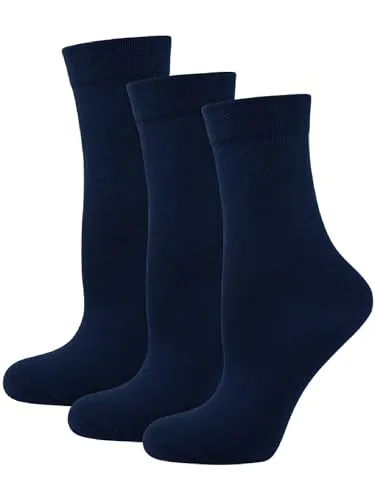 Nur Die 3er Ohne Gummi Socken Unisex aus Baumwolle – Komfortabel und Atmungsaktiv - Praktisches 3er Pack ohne Gummifäden: Die Socken bieten mit ihrem Komfortbund perfekten Halt ohne einzuengen. Aus 63 % Baumwolle gefertigt, sind sie atmungsaktiv und ideal für Büro und Freizeit.