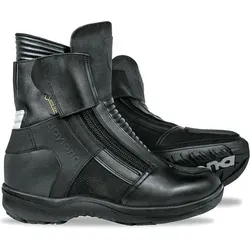 Daytona Max Sports GTX Motorradstiefel Schwarz Größe 43 - Hochwertige Motorradstiefel aus 100% Leder, ideal für Onroad-Aktivitäten und geeignet für alle Jahreszeiten. Perfekte Kombination aus Komfort und Sicherheit für passionierte Biker.