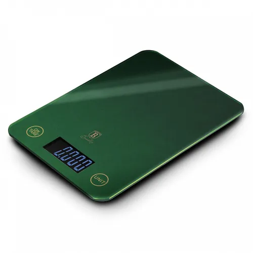 Berlinger Haus BH-9359 Elektronische Küchenwaage - Präzise digitale Küchenwaage mit transparentem Design, ideal für die Zubereitung von Gerichten und Backwaren, passend für alle Herdtypen.