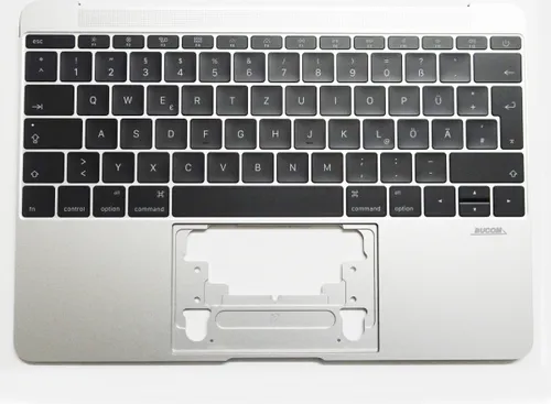 Apple Macbook Retina 12" A1534 2015 Topcase mit Tastatur - Tastaturen für 12" MacBook Retina A1534, silber mit DE Tastatur und Hintergrundbeleuchtung für komfortables Tippen auch bei schwachem Licht.