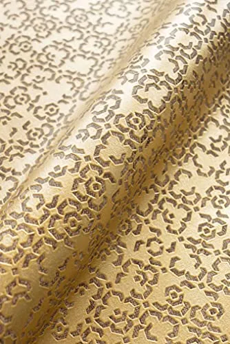 Newroom Tapete Gold Vliestapete Glänzend - Mustertapete Orientalisch Braun Modernes Ornament Metallic Arabisch inkl. Tapezier-Ratgeber