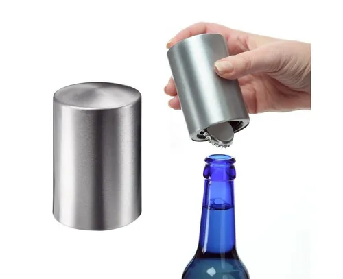 elasto Flaschenöffner Kapselheber "Push" Bieröffner aus Aluminium als Barzubehör