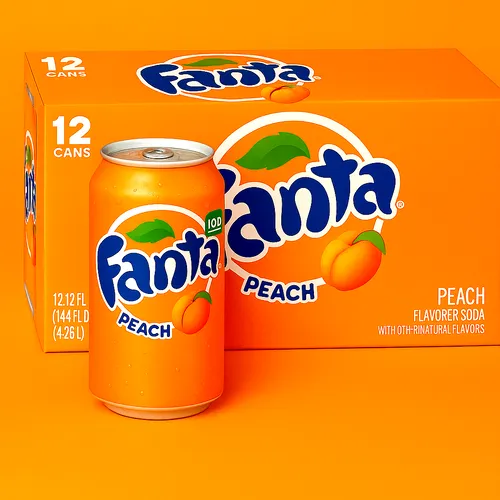  0,40 EUR/100ml) Fanta Peach Original USA 12x0,355ml Vorteilspack (inkl. Pfand