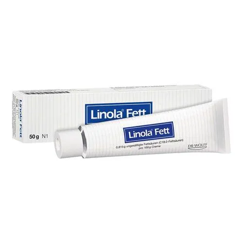 Linola Fett Creme - Medizinische Körperpflege für sehr trockene, rissige Haut - stärkt die Hautbarriere und fördert die Regeneration mit hohem Fettgehalt von 60%.