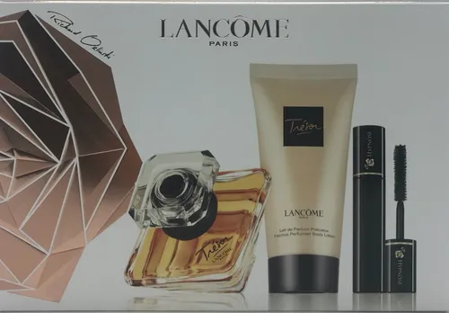 Lancôme Trésor Geschenkset mit Eau de Parfum und Mascara - Elegantes Damen Geschenkset mit 30ml L'EdP, 50ml Lait de Parfum und Hypnôse Mascara – ideal für besondere Anlässe oder als Geschenk.