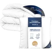 AM Qualitätsmatratzen Premium Mikrofasser Bettdecken- & Kissen 2er Set Made in Germany 135x200cm