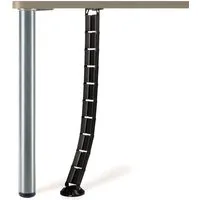 SOTECH Schreibtisch Kabelkanal Eckig 62 x 25 mm Schwarz