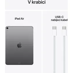 iPad Air 11" M3 256GB Cellular Space Grau 2025 - Leistungsstarkes Tablet mit 11" Liquid Retina Display, Apple M3 Chip und 256 GB Speicher für schnelles Arbeiten und kreative Projekte. Ideal für unterwegs dank Cellular-Funktion.