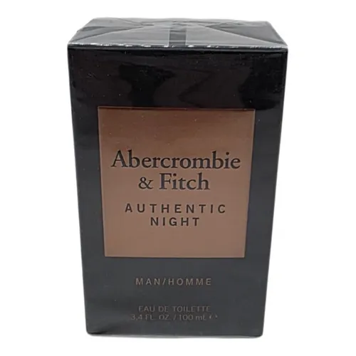 Authentic Night Man Eau de Toilette 100ml Spray - Herrendüfte, aromatisch-orientalischer Duft mit frischen Kopfnoten aus Apfel, Rhabarber und Lotus. Ideal für besondere Abendanlässe, verleiht Sinnlichkeit und Stil.