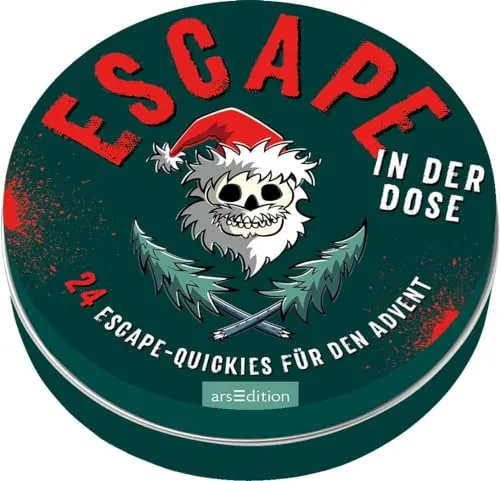 Escape-Adventskalender in der Dose: 24 Escape-Quickies für den Advent | 24 ultimativ spannende Rätsel für jeden Tag bis Weihnachten, Adventskalender für Erwachsene
