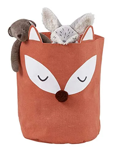 VERTBAUDET Aufbewahrungskorb für Kinderzimmer, Fuchs braun ONE SIZE - Stylischer Aufbewahrungskorb im Fuchsdesign, ideal zur Aufbewahrung von Spielzeug. Perfekt für ein ordentliches Kinderzimmer!