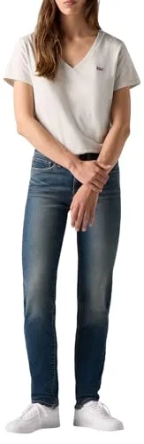 Levi's Damen 312 Shaping Slim Jeans, Working Late, 30W/32L - Jeans mit vorteilhaftem Schnitt und integriertem Baucheinsatz für einen flachen Bauch. Stellar Stretch für perfekten Sitz und Bewegungsfreiheit, reduziert Wasserverbrauch durch recyceltes Wasser.