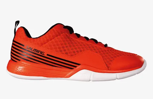 SALMING Viper SL Hallen-Indoorschuhe – Leichte Badmintonschuhe in Orange - Badmintonschuhe mit extrem leichtem Design, atmungsaktivem Air Mesh und innovativer TGS 62/75-Technologie für optimale Beweglichkeit und Stabilität auf dem Feld.