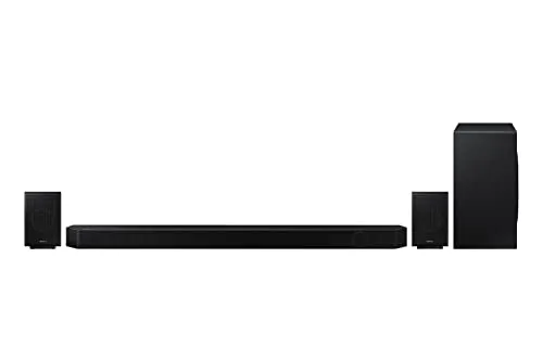 Samsung HW-Q995B - 11.1.4-Kanal Q-Soundbar mit 22 Lautsprechern, kabelloses Dolby Atmos und DTS:X für ein packendes Heimkinoerlebnis