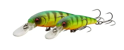Savage Gear Gravity Twitch MR - Darten und Kicken Action Köder für Süßwasser Raubfische, Magnetischer Weitwurf, Horizontale Balance für Barsch, Hecht, Forelle, Barsch & mehr Perch 9,5 cm