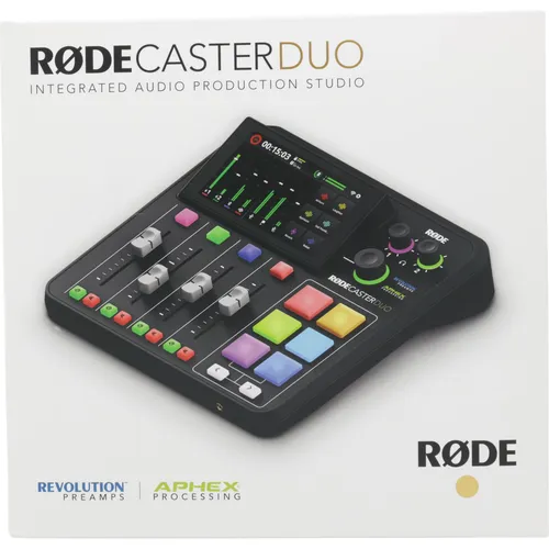 R DE R DECaster Duo - Komplette Produktionslösung für Podcasts und Musik mit hochwertigen Preamps und Studioeffekten, ideal für Content Creator