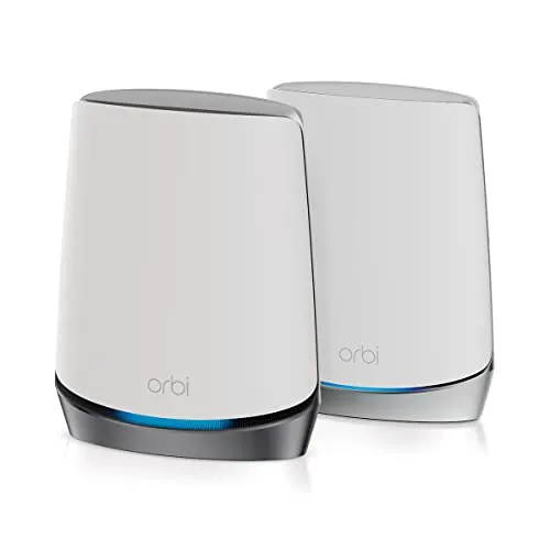 NETGEAR Orbi NBK752 - 5G LTE WLAN Mesh System - Erleben Sie blitzschnelles 5G Internet mit bis zu 1 Gbit/s. Ideal für große Räume bis 350 m², unterstützt bis zu 40 Geräte. Einfache Einrichtung über die Orbi App!