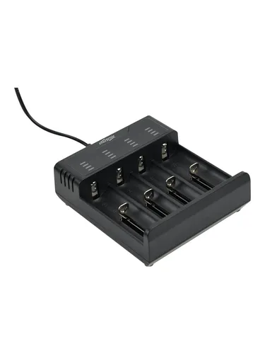 gembird Ni-MH + Li-Ion Schnell-Ladegerät, schwarz - Batterien und Akkus: Schnelles Laden von Ni-MH und Li-Ion Akkus, ideal für eine effiziente Nutzung deiner Geräte.