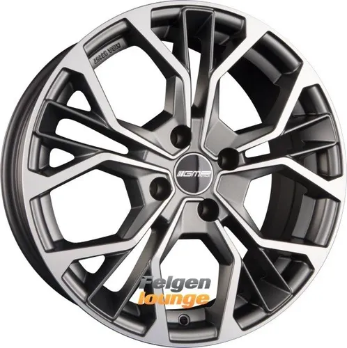 GMP Matisse Black Diamond 19 Zoll Alufelgen - Elegante 19 Zoll Alufelgen mit Kreuzspeichen-Design, ideal für sportliche Fahrzeuge. Hochwertiges Aluminium sorgt für Leichtigkeit und Stabilität.
